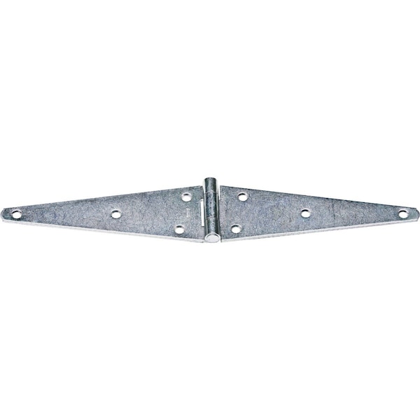 National 3.68 In. x 10 In. Zinc Heavy-Duty Strap Hinge N127878 - main